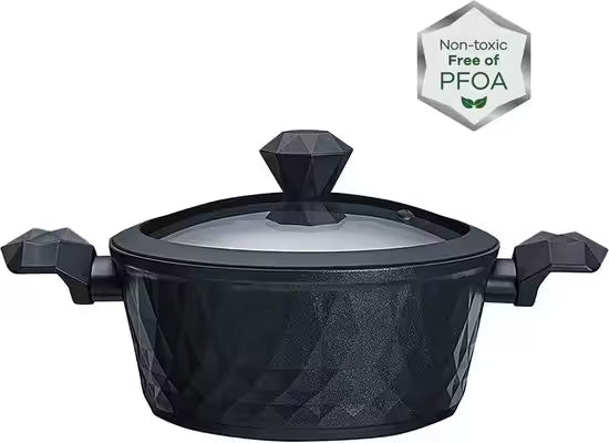 Karaca Bio Diamond Kookpan - Antibacterieel handvat - Inductiebodem - 20 cm - 2,6 L pot