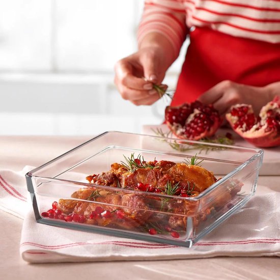 Borcam Premium 59304 - Vierkant Ovenschaal - 2400 ml