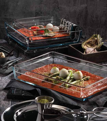 Borcam Premium 59304 - Vierkant Ovenschaal - 2400 ml