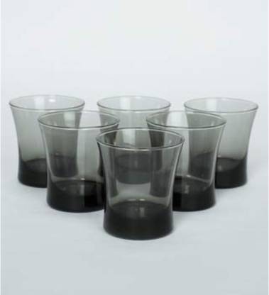 Paşabahçe Azur - Zwarte Glazen - Set van 3 - 240 ml