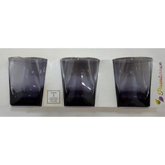 Paşabahçe Carre - Paarse Whiskeyglazen - Set van 3 - 310 ml