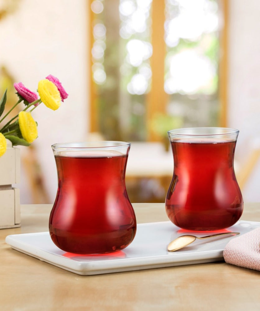 Paşabahçe Semaver - Turkse Theeglazen - Set van 3 - 285 ml