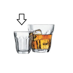 Paşabahçe Baroque - Shotglazen/Borrelglazen - Set van 6 - 100 ml