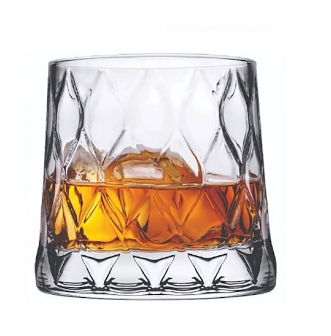 Paşabahçe Leafy - Whiskeyglazen - Set van 4 - 300 ml