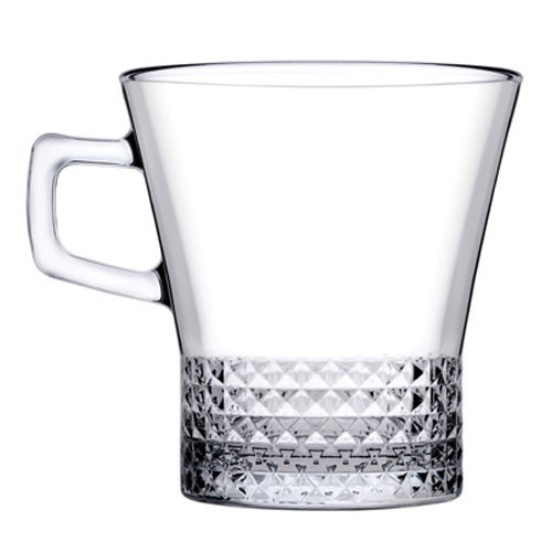 Paşabahçe Kuvars - Drinkglazen Met Oor - Set van 2 - 250 ML