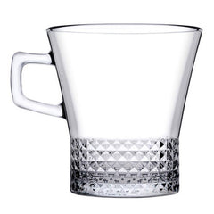 Paşabahçe Kuvars - Drinkglazen Met Oor - Set van 2 - 250 ML