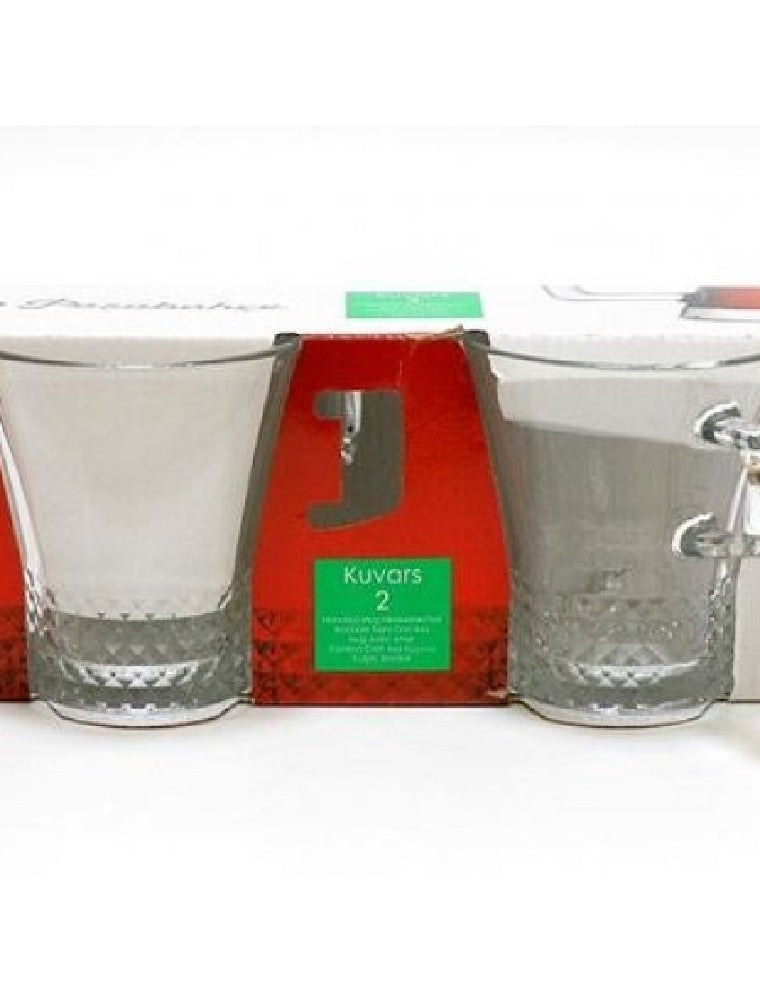 Paşabahçe Kuvars - Drinkglazen Met Oor - Set van 2 - 250 ML