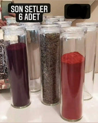Sisecam Glazen Buis Kruidenpot - Cam Tüp Baharatlik - 6 adet/ 6 stuks