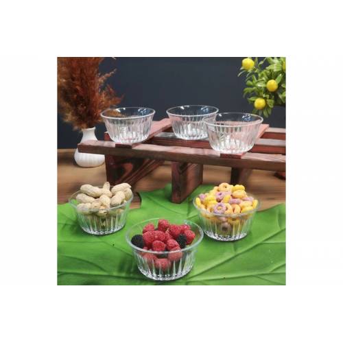 Paşabahçe Frezya - Glazen Schaaltjes - Set van 6