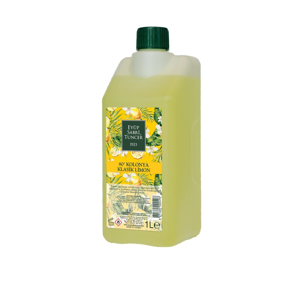 Eyüp Sabri Tuncer - Klasik LimonĘ - Koruma Kilitli Kapak - Cologne 1 liter