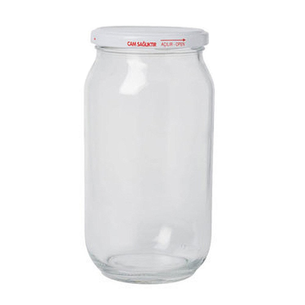 Paşabahçe Kavanoz - Glazen Voorraadpot Met Deksel - 1000 ml - 1 stuk - 18 cm Hoog