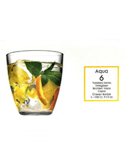 Paşabahçe Aqua - Waterglas/Waterglazen - Set van 6 - 285 ML