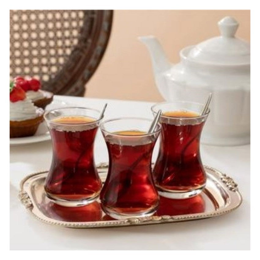 Paşabahçe Vefa - Turkse Theeglazen - Set van 6 - 130 ML