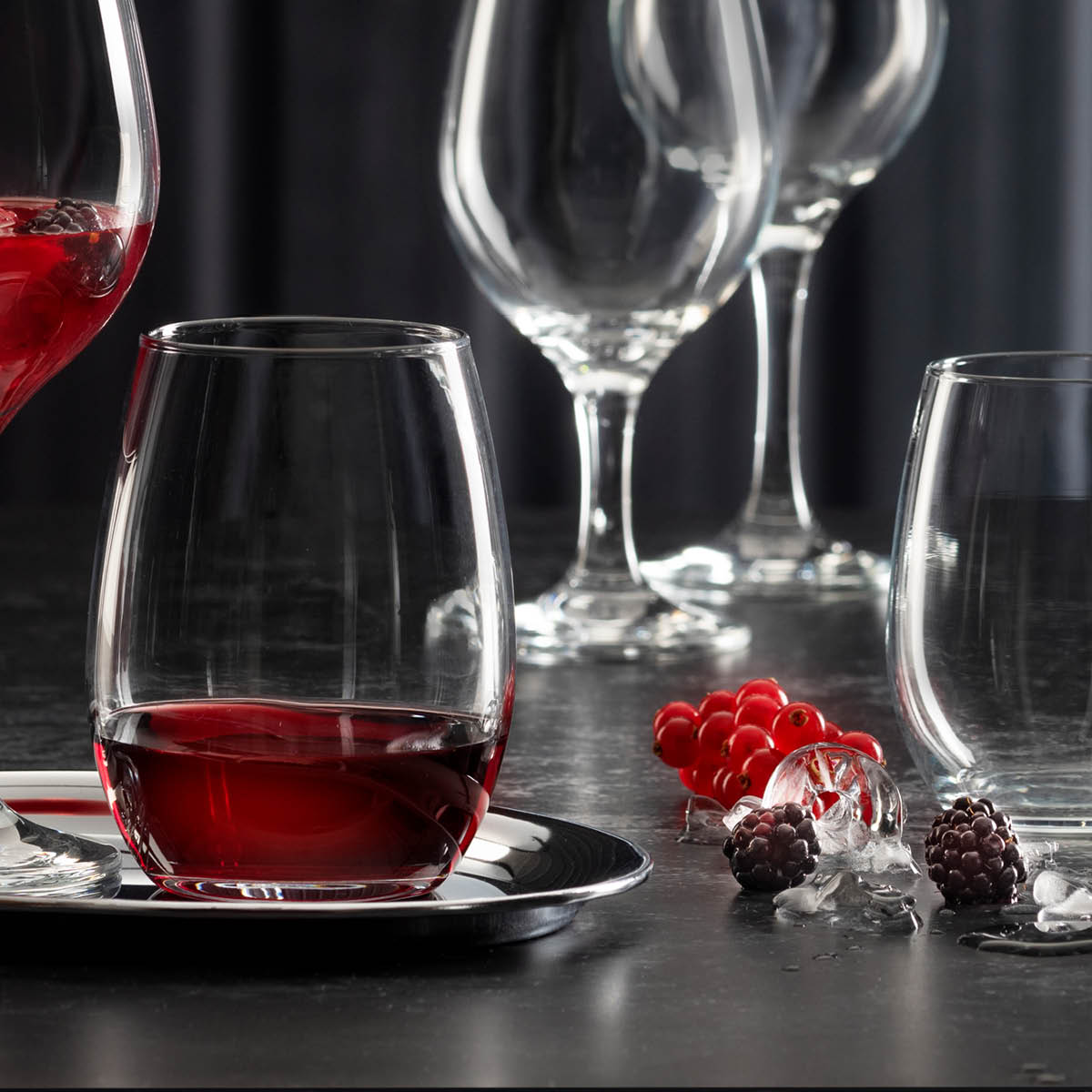 Paşabahçe Amber - Waterglas/Waterglazen - Set van 3 - 440 ML