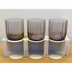 Paşabahçe Leia - Paarse Waterglas/Waterglazen - 265 ML - Set van 3
