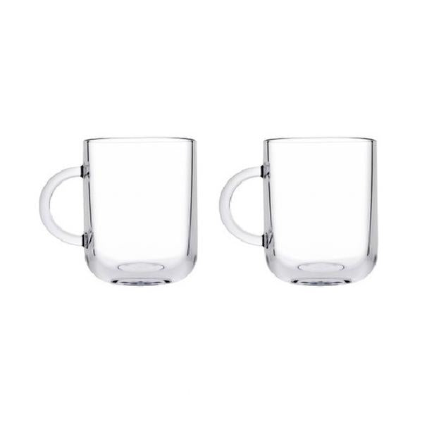 Paşabahçe Iconic - Glazen Met Oor - Set van 2 - 330 ML