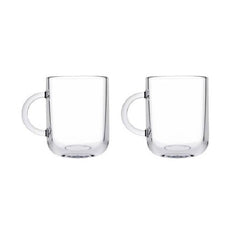 Paşabahçe Iconic - Glazen Met Oor - Set van 2 - 330 ML