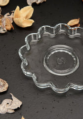 Paşabahçe Papatya - Glazen Turkse Thee Onderzetters - Set van 6 - 110 MM
