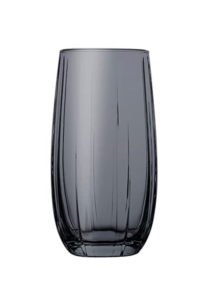 Paşabahçe Linka - Zwarte Longdrink/Drinkglazen - Set van 3 - 500 ML