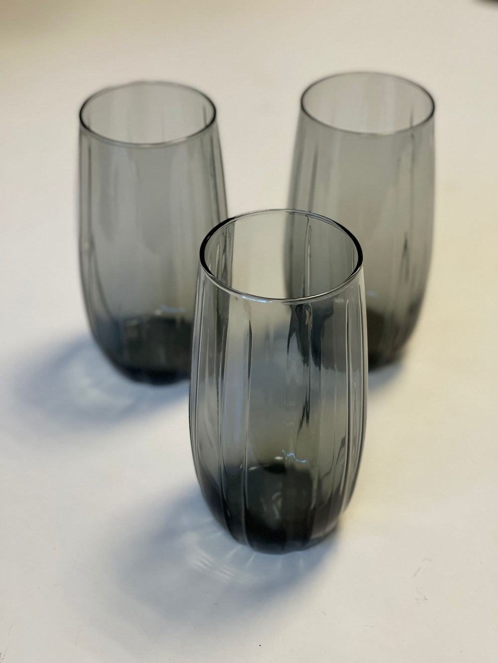 Paşabahçe Linka - Zwarte Longdrink/Drinkglazen - Set van 3 - 500 ML