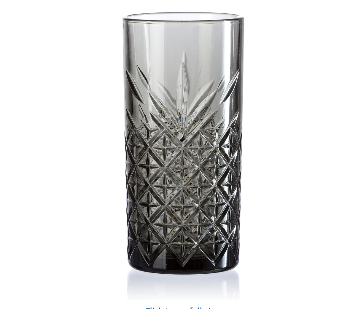 Paşabahçe Timeless - Zwarte Longdrink - Set van 4 - 450 ML