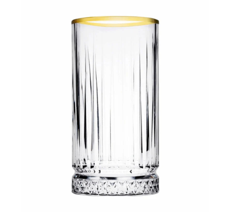 Paşabahçe Golden Touch - Elysia Longdrinkglazen– 450cc – Set van 4