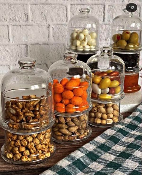 Paşabahçe Villa Patisserie - 2-Laags - Glazen Voorraadpot