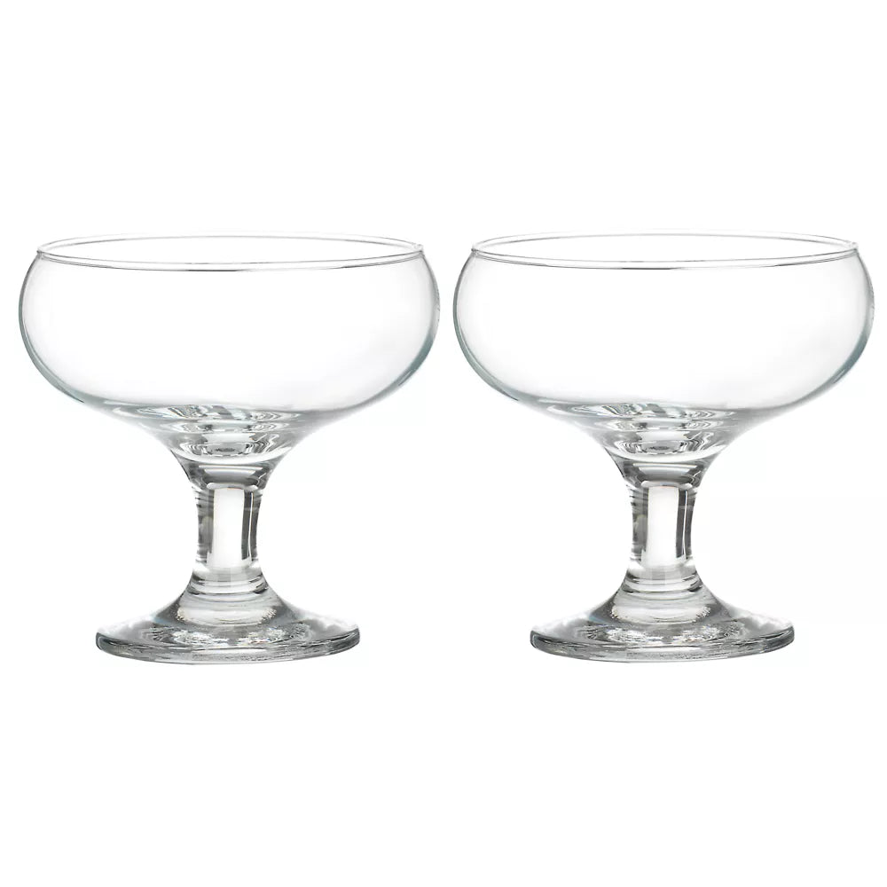 Paşabahçe Ice ville - Schaal Op Voet - Set van 2 - 100 mm