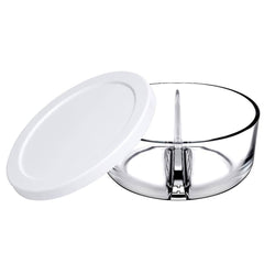 Paşabahçe Polar - Glazen Bewaarbak - Rond - 785 ml - 2 Vakjes - Set van 4