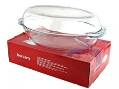 Borcam 59052 - Ovalen Ovenschaal Met Deksel - 1900 ml