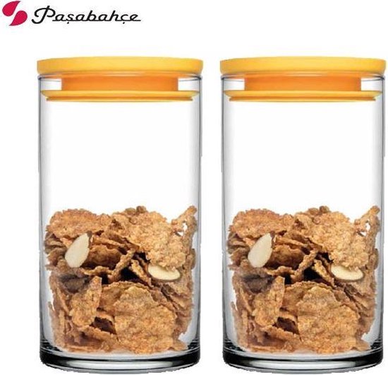 Paşabahçe Breakfast - Voorraadpot Met Luchtafsluitende Deksel - Set van 2 - 730 ml