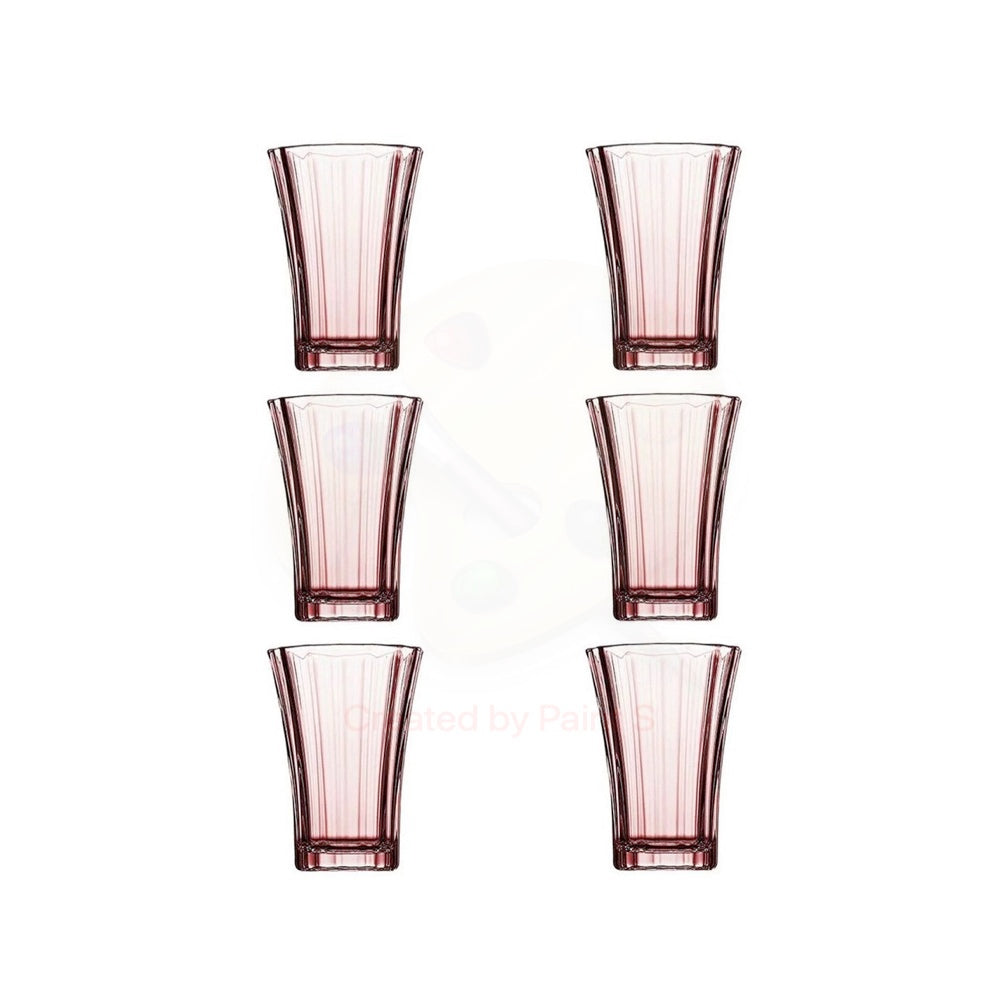 Paşabahçe Diamond - Roze Shotglazem/ Kahve Yani - Set van 6 - 110 ml