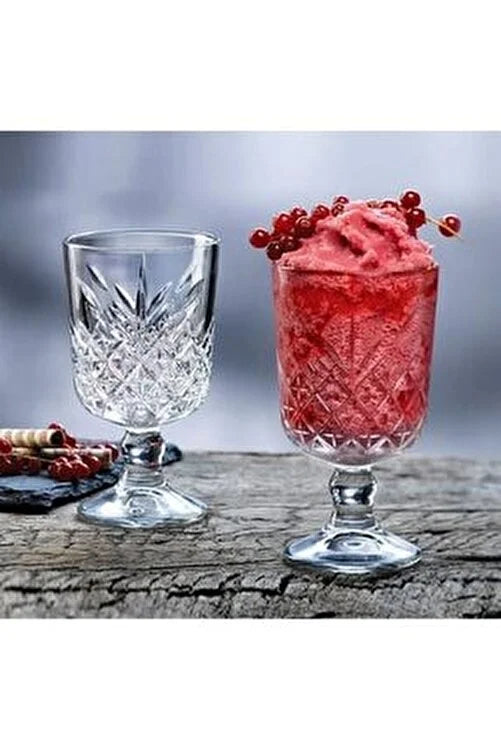 Paşabahçe Timeless - Glazen Op Voet - 330 ml - Set van 4