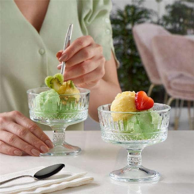 Paşabahçe Elysia - Ice Cream Coupe - Ijsschaal - Set van 2 - 98 mm - 245 ml