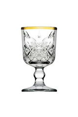 Paşabahçe Timeless - Golden Touch -Ę Shotglazen Op Voet 60 ml 6 stuks