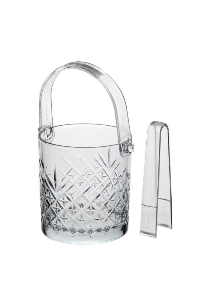 Paşabahçe Timeless - Glazen Ijsemmer Met Handvat + Tang - 149 cm x 129 cm - 1000 ml