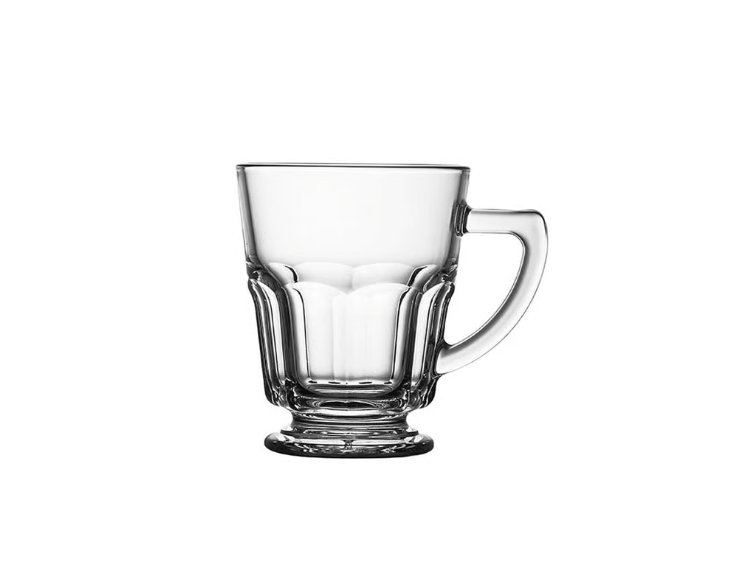 Paşabahçe Casablanca - Koffieglazen Met Oor - Set van 2 - 260 ml