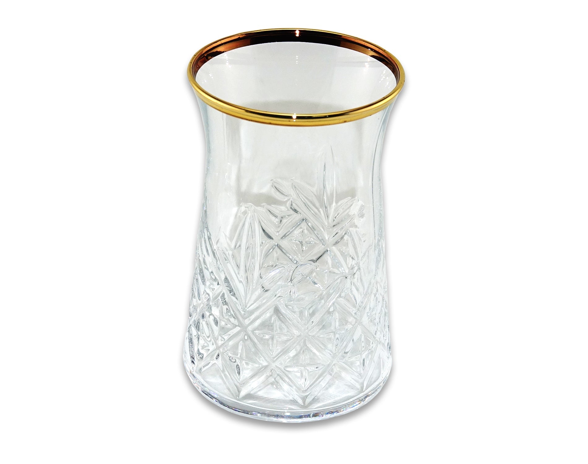 Paşabahçe Timeless Golden Touch- Turkse Theeglazen Met Gouden Rand - 160 ml