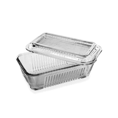 Paşabahçe Frigo - Glazen Botervloot Met Deksel- 1 stuk