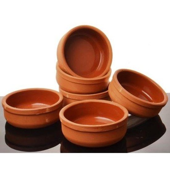 Seladan Terracotta schalen (6x)