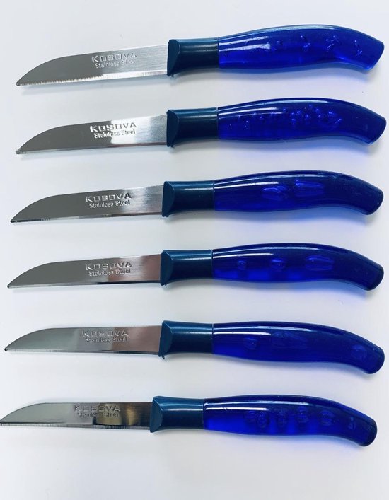 Kosova Schilmes RVS - Super Scherp - Set 6x - Blauw