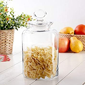 Paşabahçe Kitchen 98677 - Glazen Voorraadpot met Deksel - 2640 ml