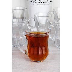 Paşabahçe Dem - Theeglazen Met Oor - Set van 6 - 140 ml