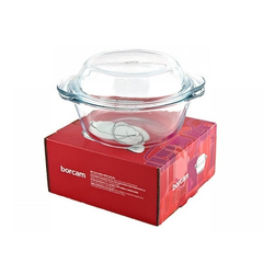Borcam 59003 - Glazen Ovenschaal Met Deksel - 2100 ml