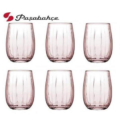Paşabahçe Linka - Roze Glazen - Set van 6 - 115 ml