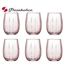 Paşabahçe Linka - Roze Glazen - Set van 6 - 115 ml