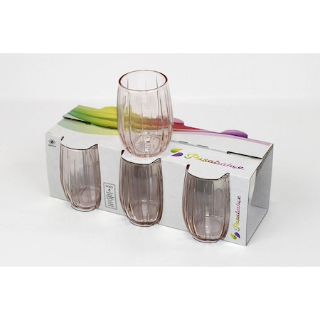 Paşabahçe Linka - Roze Glazen - Set van 6 - 115 ml