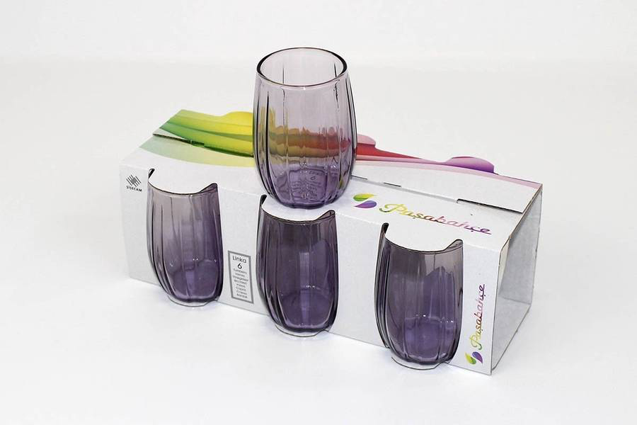 Paşabahçe Linka - Paarse Shotglazen - 115 ml