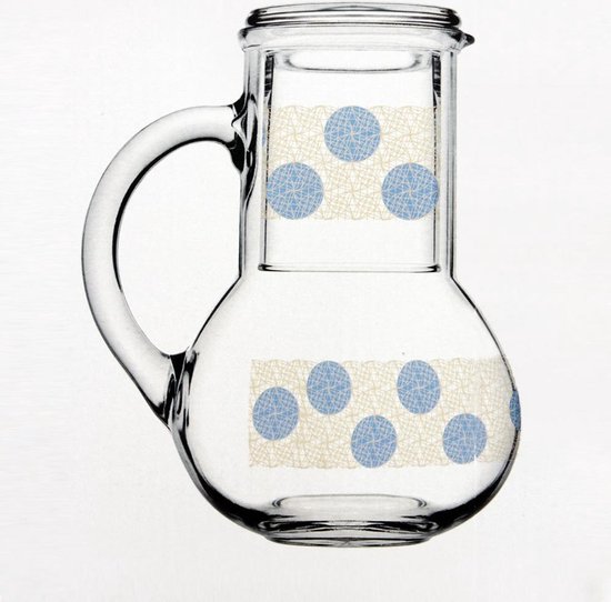 Paşabahçe Hareli - Schenkkan Met Waterglas - 2 Delig - 1000 ml
