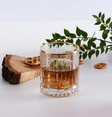 Paşabahçe Elysia - Golden Touch Waterglazen - 355 ml - Set van 4